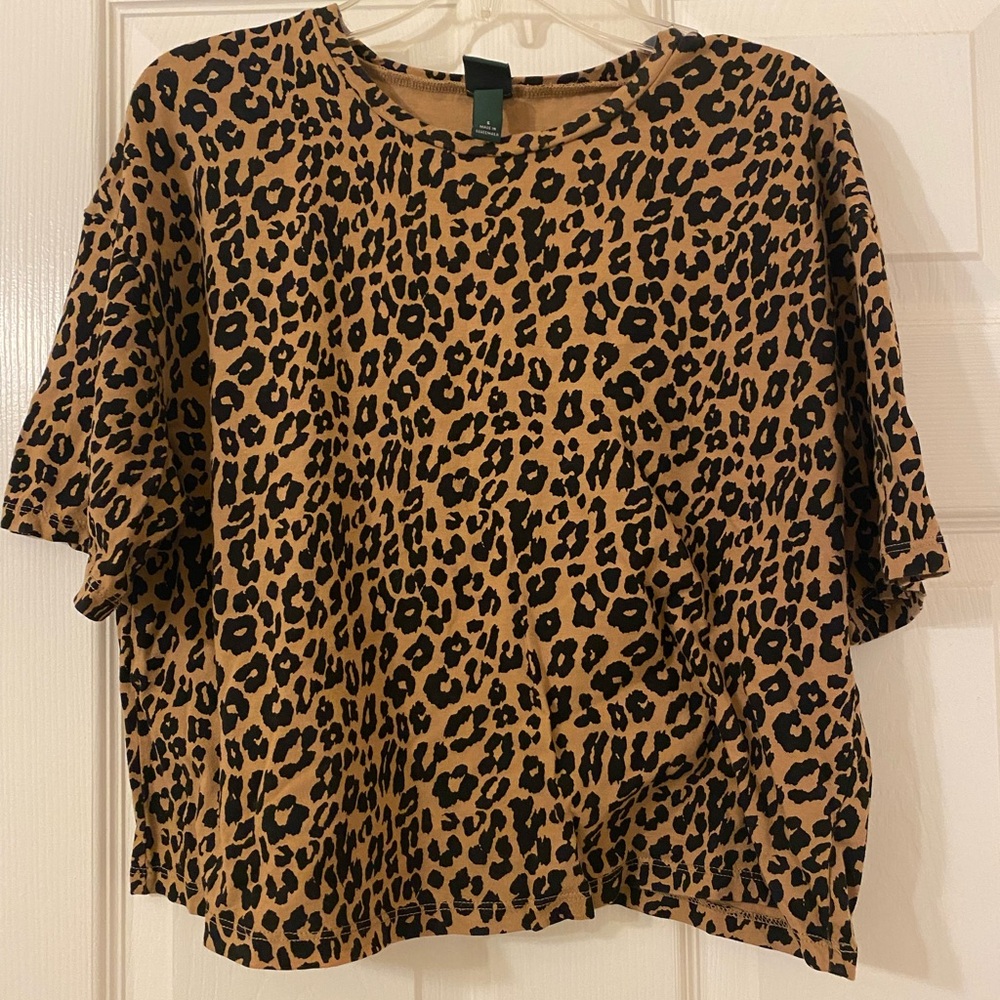 Wild fable cheetah print crop top